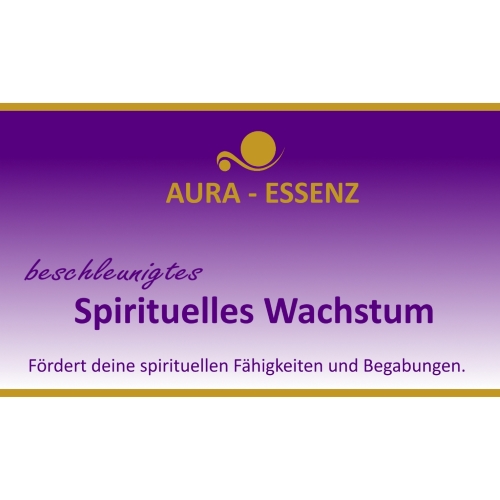 Aura-Essenz beschleunigtes Spirituelles Wachstum Etikette