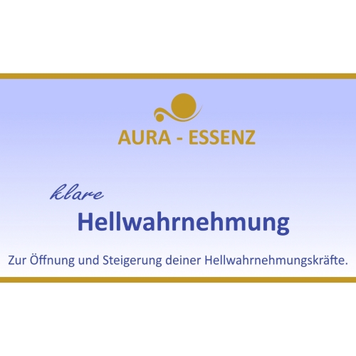 Aura-Essenz klare Hellwahrnehmung Etikette
